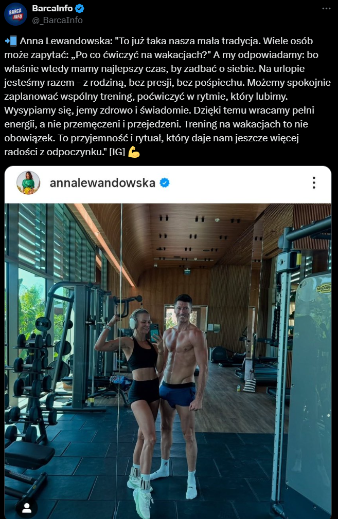 Tak Anna i Robert Lewandowscy trenują na wakacjach!